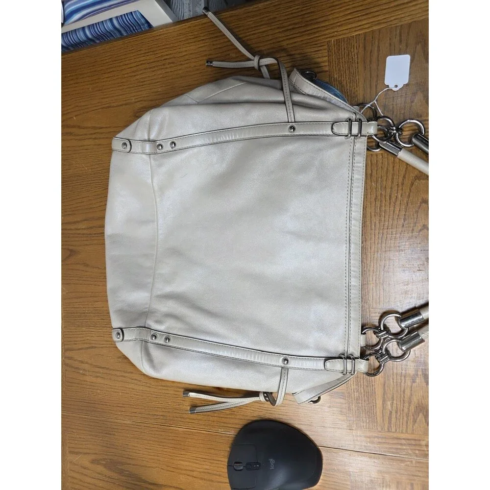 Coach Audrey Beige Flagship Exotic Andie Tote XL 17027 Demo